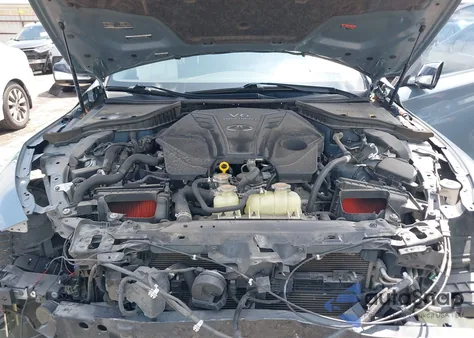 2021 Infiniti Q50 Red Sport 400 из США, поврежденный, VIN JN1FV7DP5MM850509